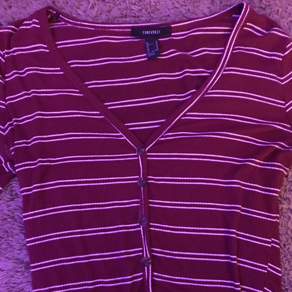 Long sleeve stripped top